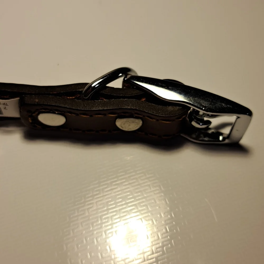 Rope & Leather Collar, Sz S